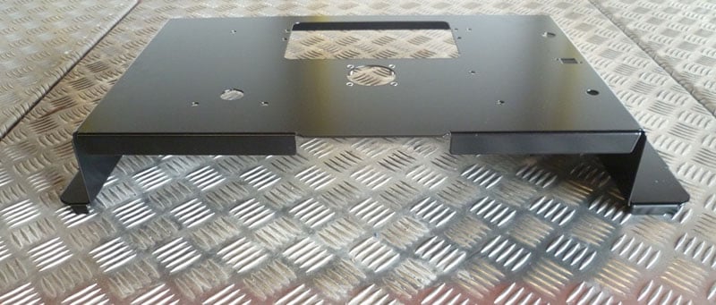 Acier peint avec peinture époxy mat