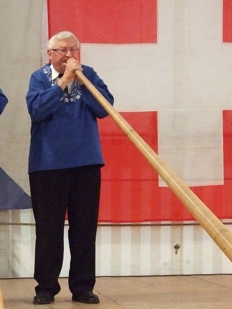 Karl Barth an der Bubiker Bundesfeier im Jahr 2012.