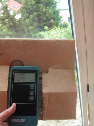 punktuelle Prüfung auf Leckagen