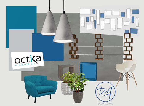 Octika planche d'ambiance bureau - Décor Zé Âme