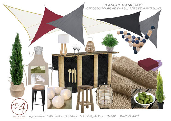 Planche d'ambiance Office de Tourisme - Décor Zé Âme