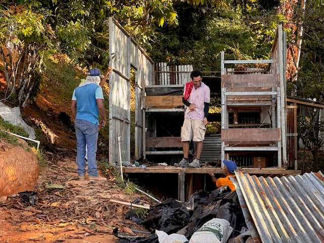 January 2024 -  the construction workers will be leaving tonight - the night camp will be dismantled. 