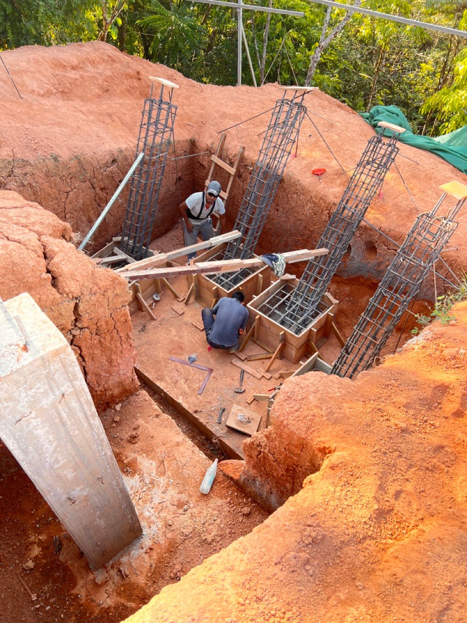 March 2023 - foundation of kitchen/dining