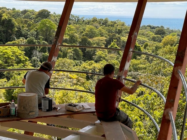 December 2023 - sanding, sanding, sanding; but with a rewarding view!