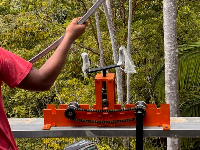 October 2023 - a new machine for bending the railing has arrived