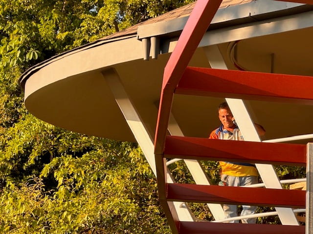 January 2024 - Don Pedro, maestro de obra, organising the work