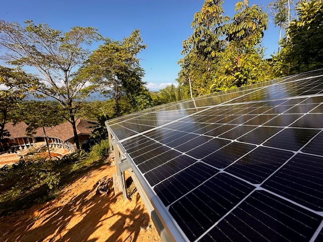 February 2024 - the solar panels are installed 