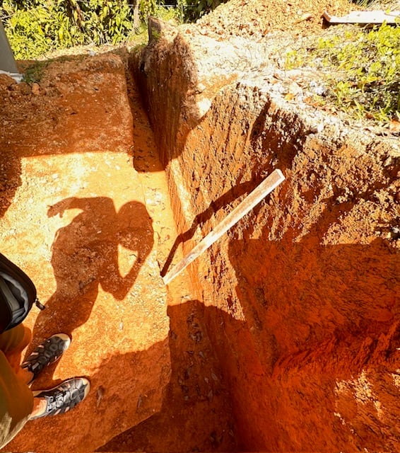 January 2024 - channel for draining the roof water 