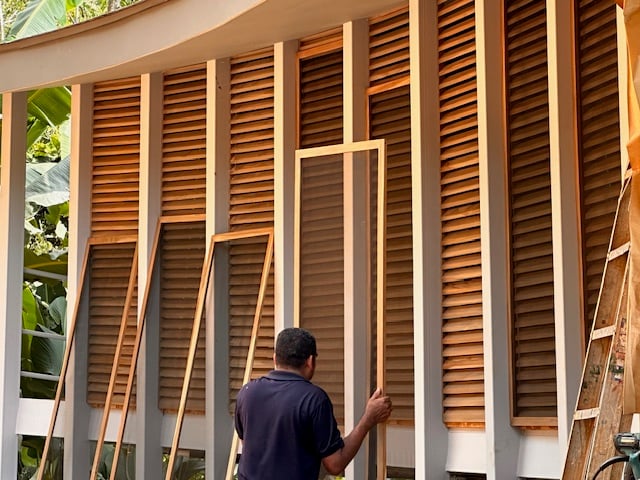 January 2024 - the louvers are equipped with mosquito nets