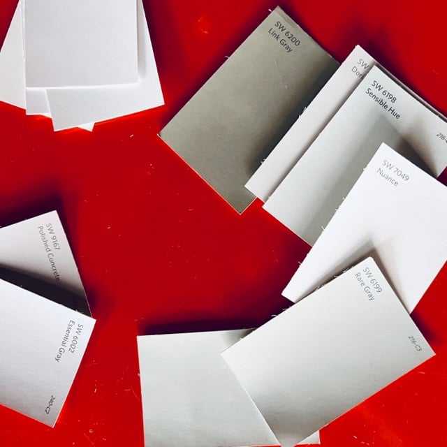 November 2023 - Sandra's color study in grey for the interior