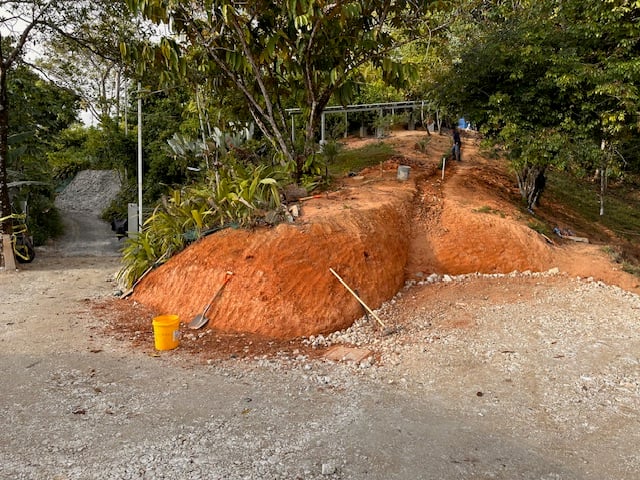 February 2024 - the turning area has received its base layer