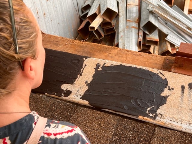 September 2023 - color designer at work, color samples for the rain gutter