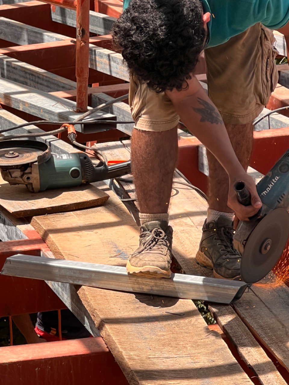 June 2023 - each piece of the roof has to be cut several times to get the right angle