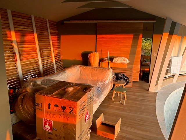 February 2024 - at last! our lounge sofa from Bali