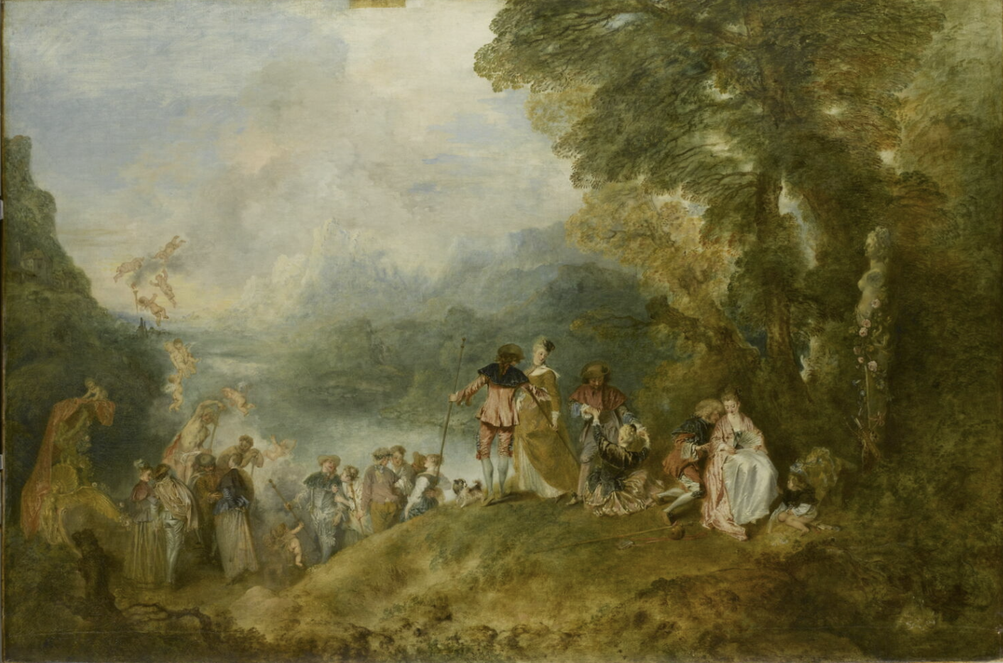 Watteau (1684-1721), Pèlerinage à l'île de Cythère 1717