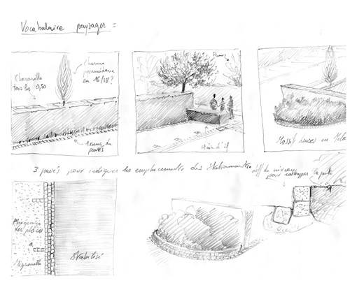 Extrait Carnet de détails - Projet paysager