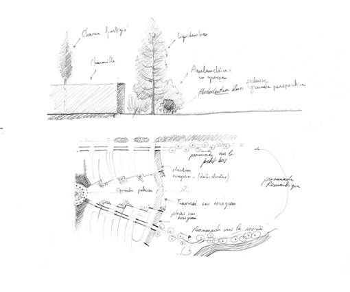 Extrait Carnet de détails - Projet paysager