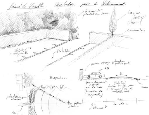 Extrait Carnet de détails - Projet paysager