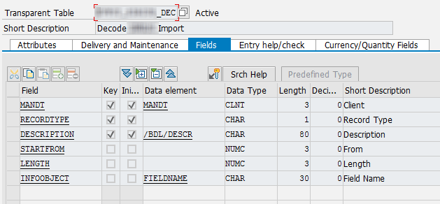 Z-Table to decode information