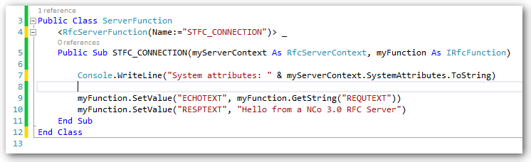 Visual Studio Method