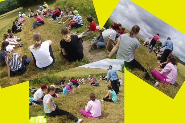 En attendant l'heure du pique-nique, petit jeu tous ensemble!