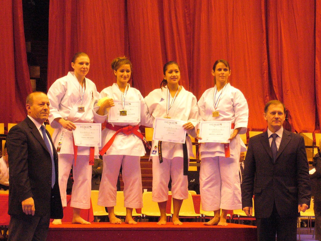 krystel sur le podium