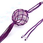 紫のネット入り水晶