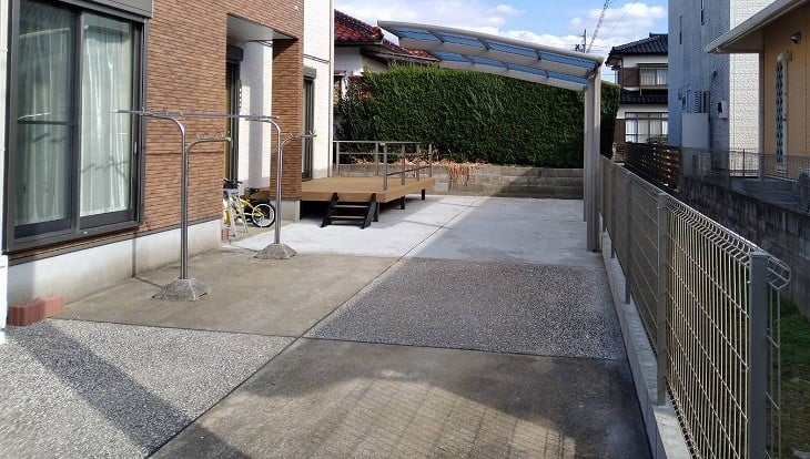 外構工事～土間、フェンス、カーポート、デッキ～