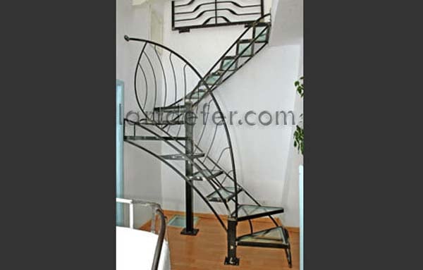 Escalier fer et verre, Boris Klein