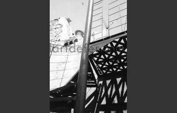 Escalier en colimaçon d'extérieur