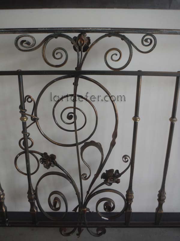 Détail rampe de style Baroque