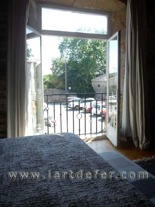 Garde-corps de fenêtre vue interne