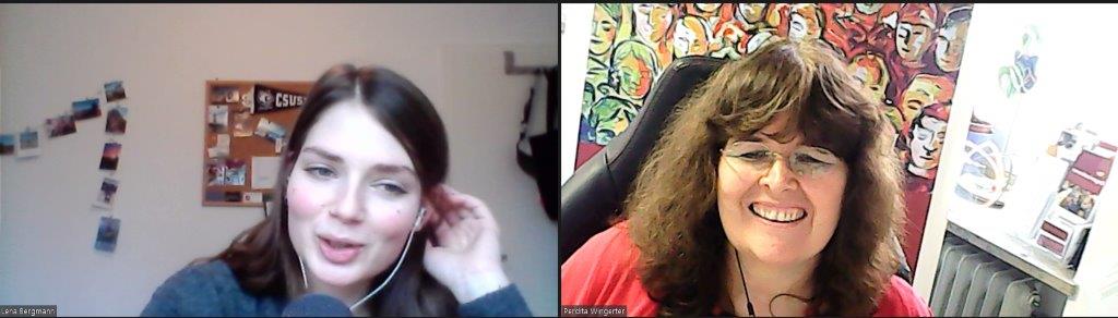 Lena und Perdita im Gespräch