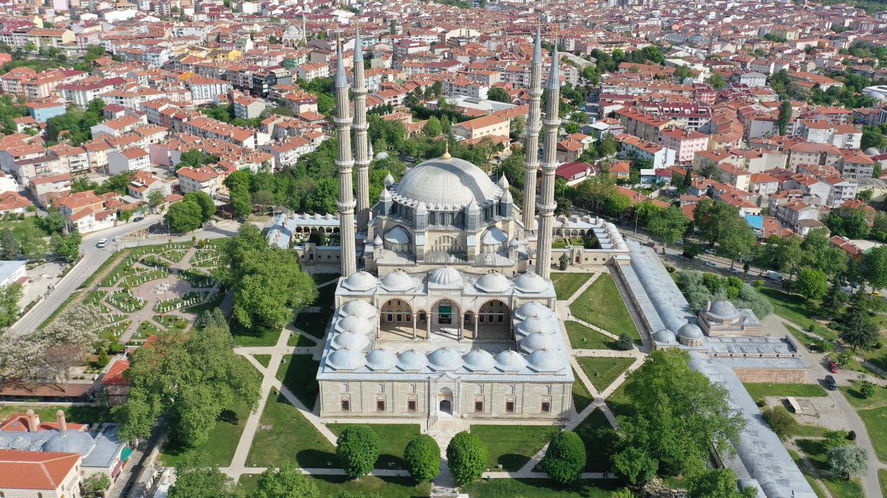 Selimiye Camii Moschee Edirne Luftaufnahme Areal 