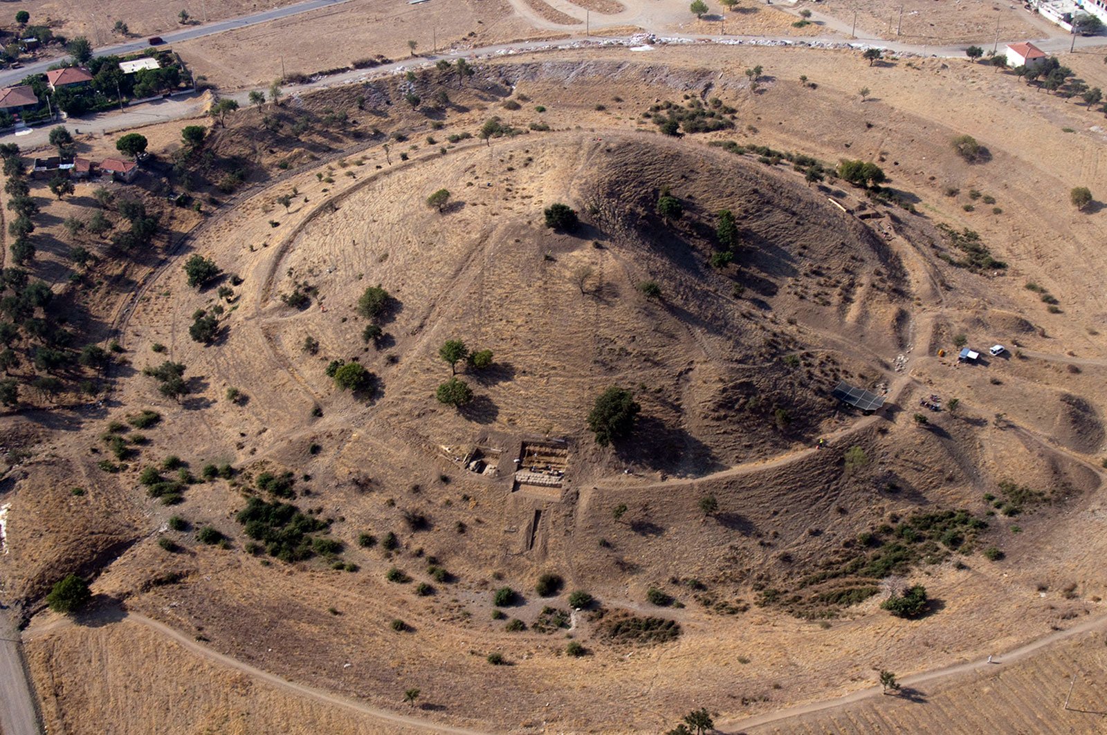 Yiğma Tepe Tumulus Königsgrab Pergamon UNESCO Weilt Kulturerbe