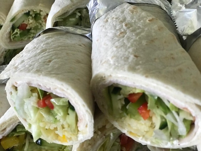 Gesundes Paussenbrot in der Schule Oberthulba - Wraps