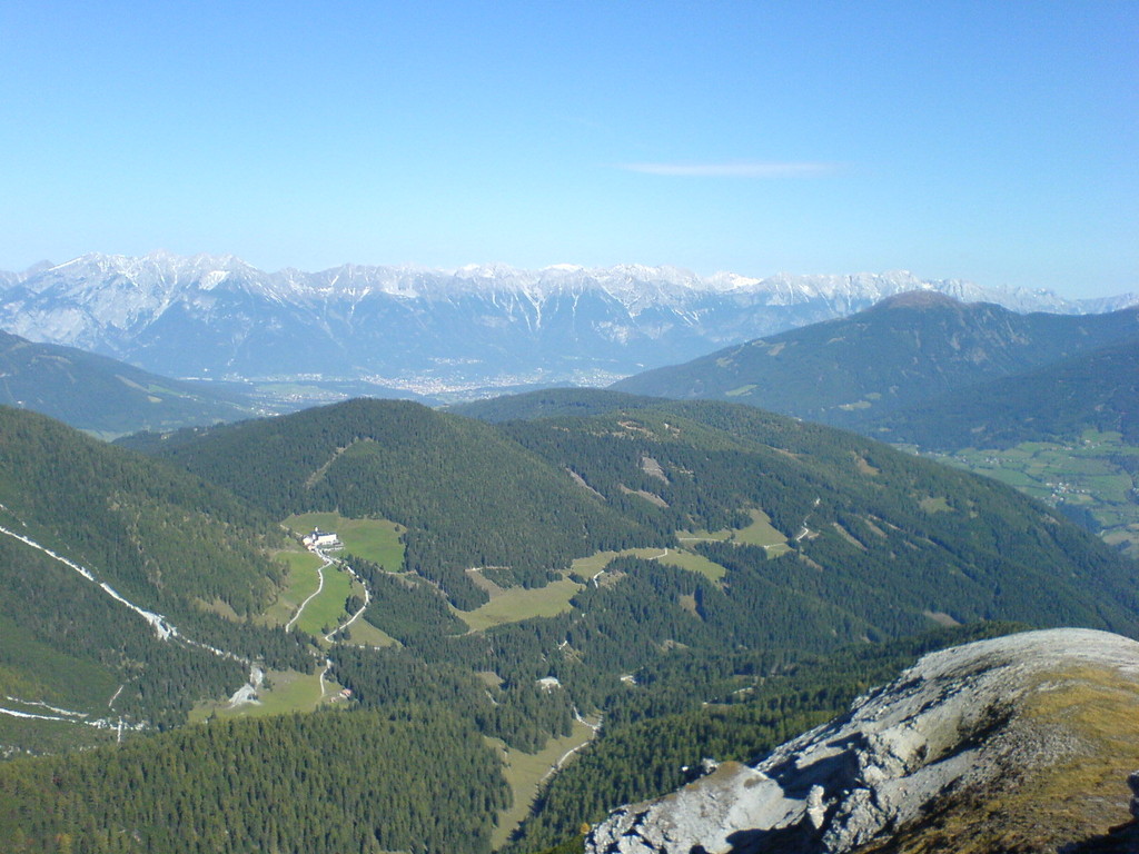 das inntal - maria waldrast vom blaser aus