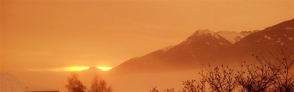 sonnenaufgang im dezember