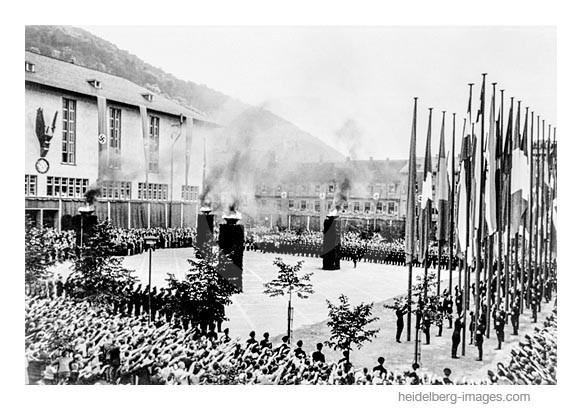 Archiv-Nr. hr208 / Hauptfassade der Neuen Universität noch mit "Pallas Athene"