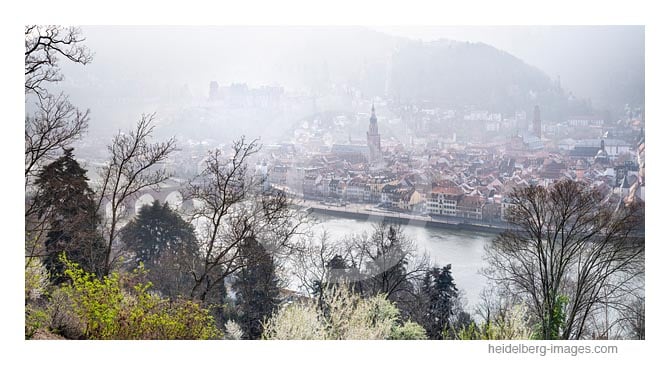 Archiv-Nr. hc2019110 | Morgenstimmung auf der Heidelberger Altstadt vom Philosophenweg