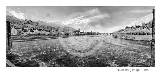 Archiv-Nr. h2014167 | Heidelberg, Blick vom Stauwehr auf die Altstadt