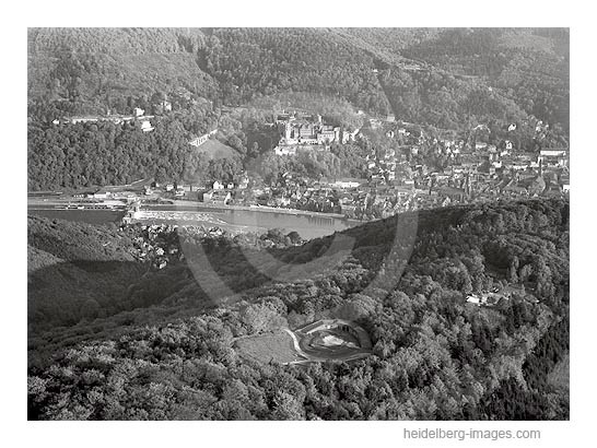 Archiv-Nr. lc_10_879 / Blick über die Thingstätte auf das Heidelberger Schloss