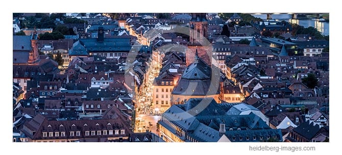 Archiv-Nr. hc2017134 | Heidelberger Altstadt in der Abenddämmerung 