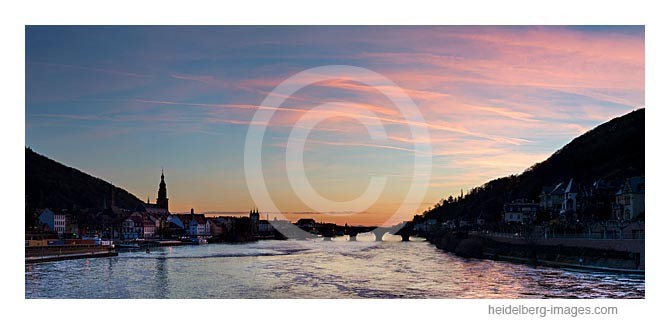 Archiv-Nr. hc2013117 | Neckar und Alte Brücke im Sonnenuntergang