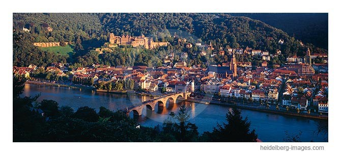 Archiv-Nr. hc95123 | Heidelberger Altstadt im Abendlicht