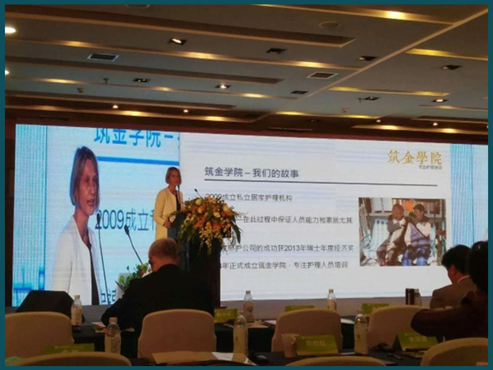 Keynote speech an der Health Care Expo in Chengdu