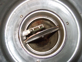 ▲ロースター内ダンパー清掃前