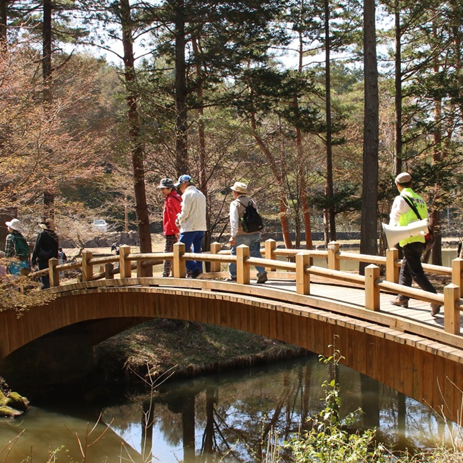 美女ケ池周辺の遊歩道