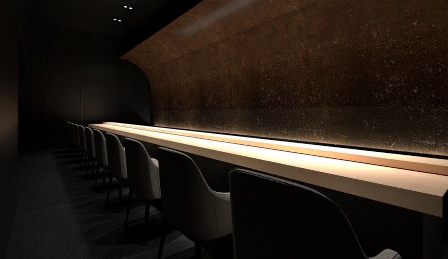 木曽桧カウンター