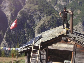 Kaminfeger auf der Einsiedelei